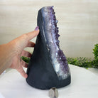 Extra Quality Amethyst Cluster, Cement Base, 12.9 lbs & 10.1" Tall #5614 - 0141 - Brazil GemsBrazil GemsExtra Quality Amethyst Cluster, Cement Base, 12.9 lbs & 10.1" Tall #5614 - 0141Clusters on Cement Bases5614 - 0141