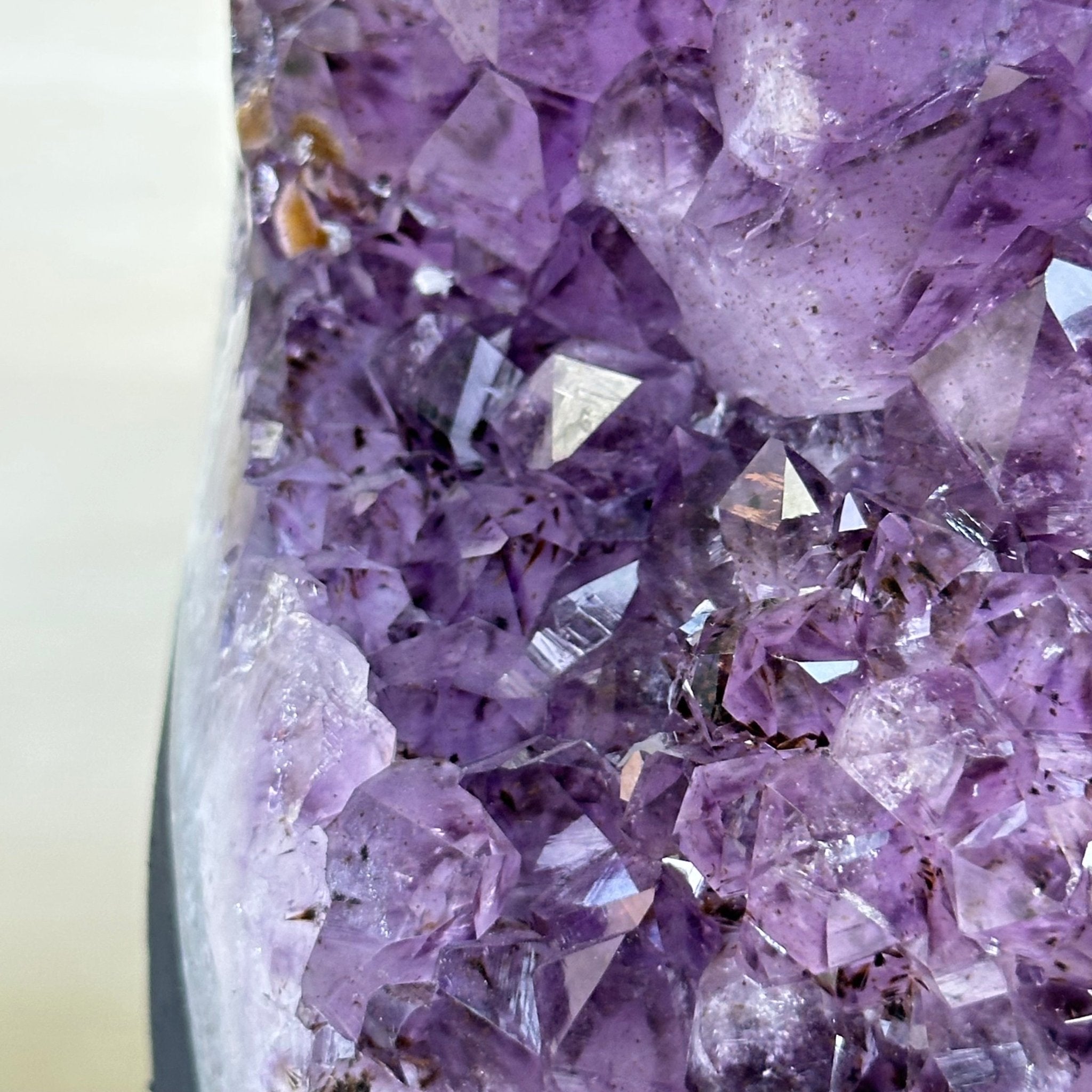 Extra Quality Amethyst Cluster, Cement Base, 14 lbs & 11.9" Tall #5614 - 0144 - Brazil GemsBrazil GemsExtra Quality Amethyst Cluster, Cement Base, 14 lbs & 11.9" Tall #5614 - 0144Clusters on Cement Bases5614 - 0144