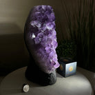 Extra Quality Amethyst Cluster, Cement Base, 14 lbs & 12.1" Tall #5614 - 0143 - Brazil GemsBrazil GemsExtra Quality Amethyst Cluster, Cement Base, 14 lbs & 12.1" Tall #5614 - 0143Clusters on Cement Bases5614 - 0143