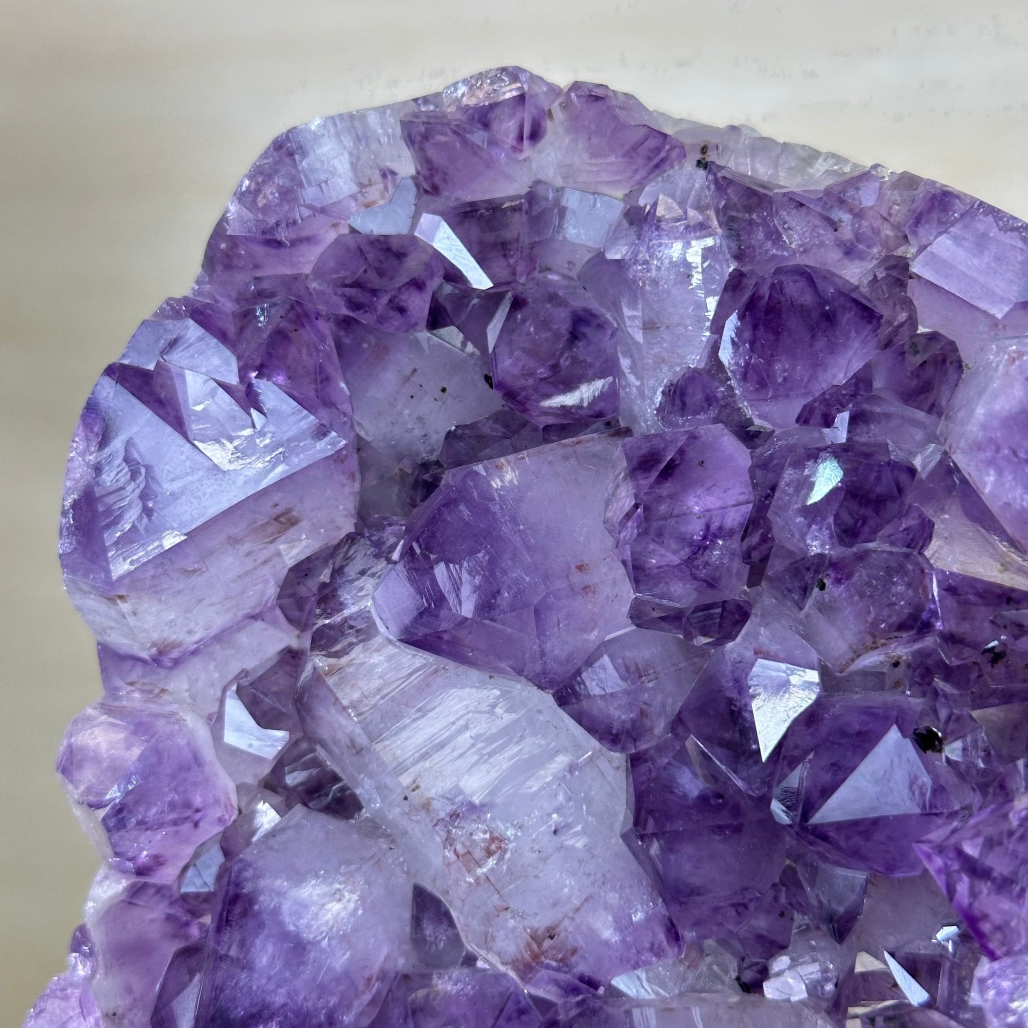 Amethyst Crystal Cluster on a cement base, #5614-0149 by Brazil Gems®