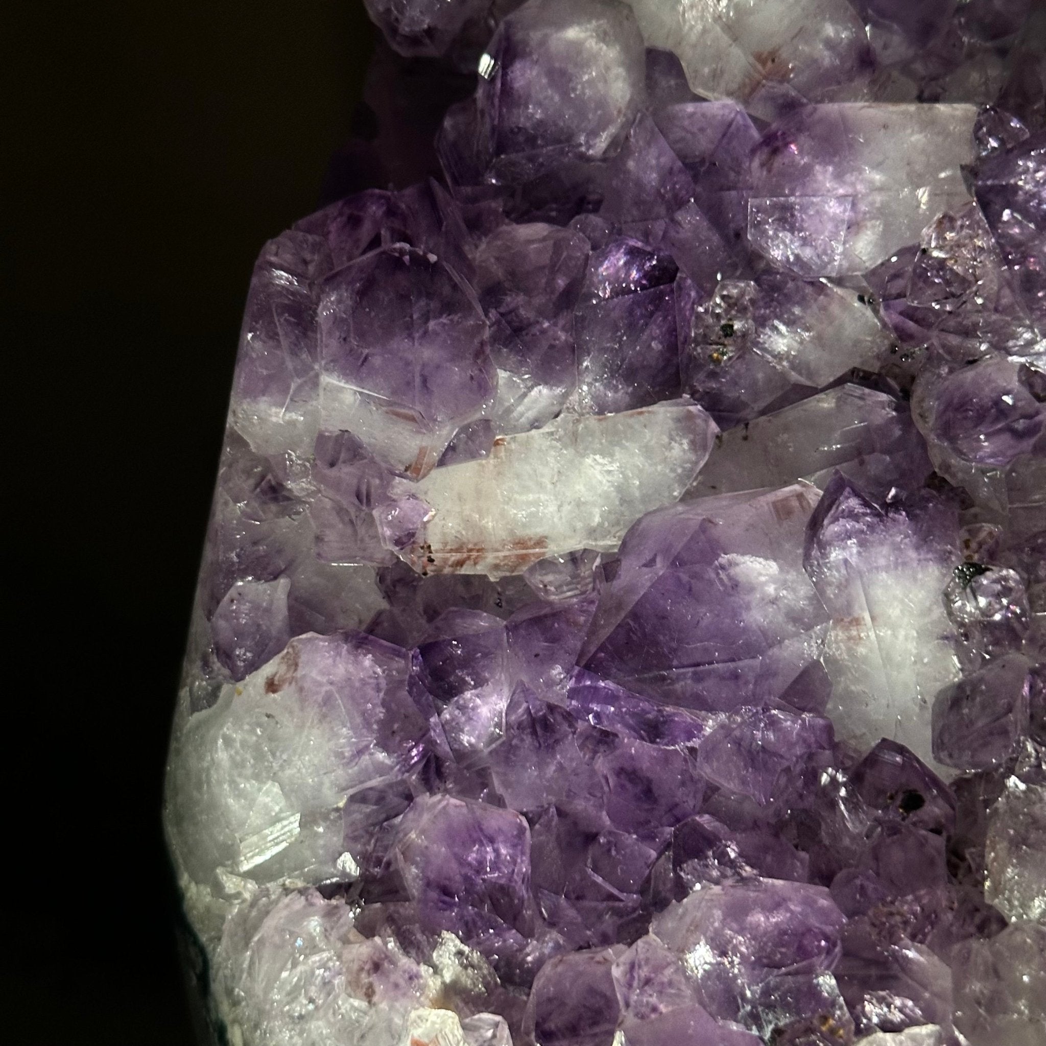 Extra Quality Amethyst Cluster, Cement Base, 16.6 lbs & 11.2" Tall #5614 - 0149 - Brazil GemsBrazil GemsExtra Quality Amethyst Cluster, Cement Base, 16.6 lbs & 11.2" Tall #5614 - 0149Clusters on Cement Bases5614 - 0149