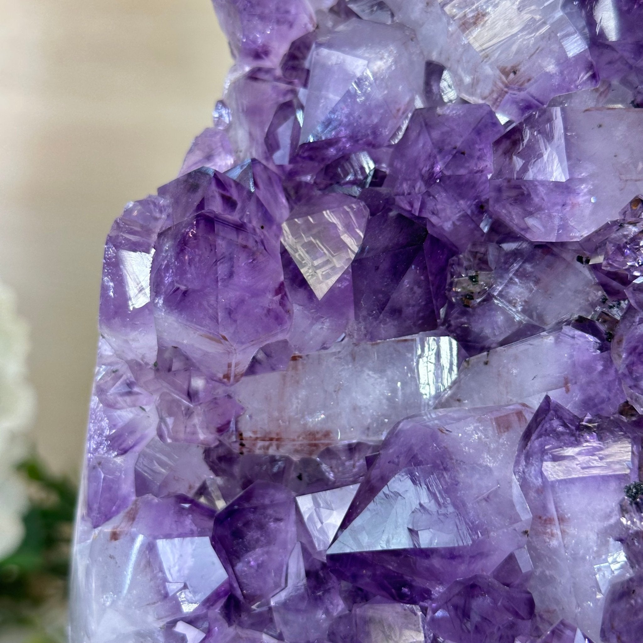 Extra Quality Amethyst Cluster, Cement Base, 16.6 lbs & 11.2" Tall #5614 - 0149 - Brazil GemsBrazil GemsExtra Quality Amethyst Cluster, Cement Base, 16.6 lbs & 11.2" Tall #5614 - 0149Clusters on Cement Bases5614 - 0149