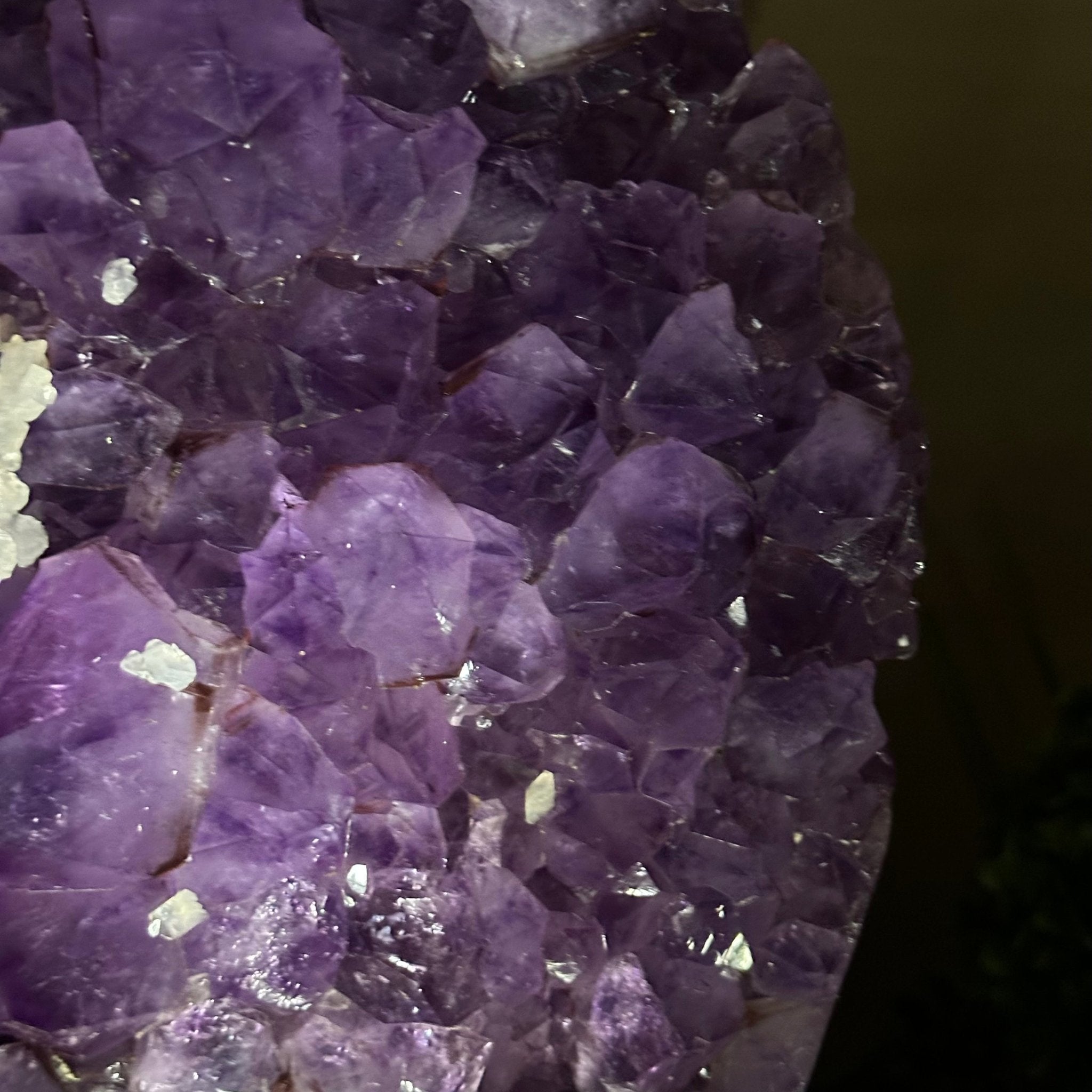 Extra Quality Amethyst Cluster, Cement Base, 24.7 lbs & 12.4" Tall #5614 - 0151 - Brazil GemsBrazil GemsExtra Quality Amethyst Cluster, Cement Base, 24.7 lbs & 12.4" Tall #5614 - 0151Clusters on Cement Bases5614 - 0151