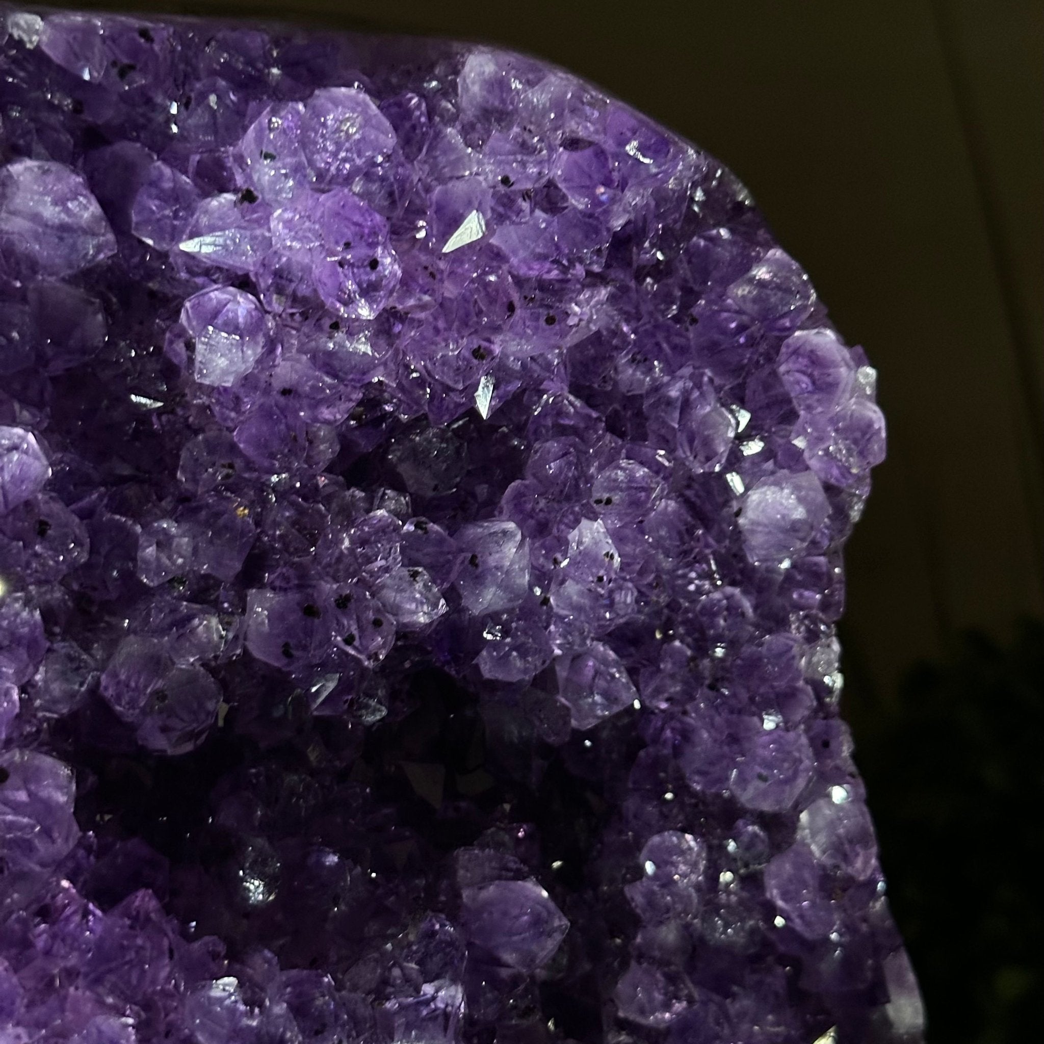 Extra Quality Amethyst Cluster, Cement Base, 25.4 lbs & 10.2" Tall #5614 - 0152 - Brazil GemsBrazil GemsExtra Quality Amethyst Cluster, Cement Base, 25.4 lbs & 10.2" Tall #5614 - 0152Clusters on Cement Bases5614 - 0152