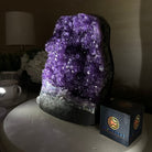 Extra Quality Amethyst Cluster, Cement Base, 25.4 lbs & 10.2" Tall #5614 - 0152 - Brazil GemsBrazil GemsExtra Quality Amethyst Cluster, Cement Base, 25.4 lbs & 10.2" Tall #5614 - 0152Clusters on Cement Bases5614 - 0152