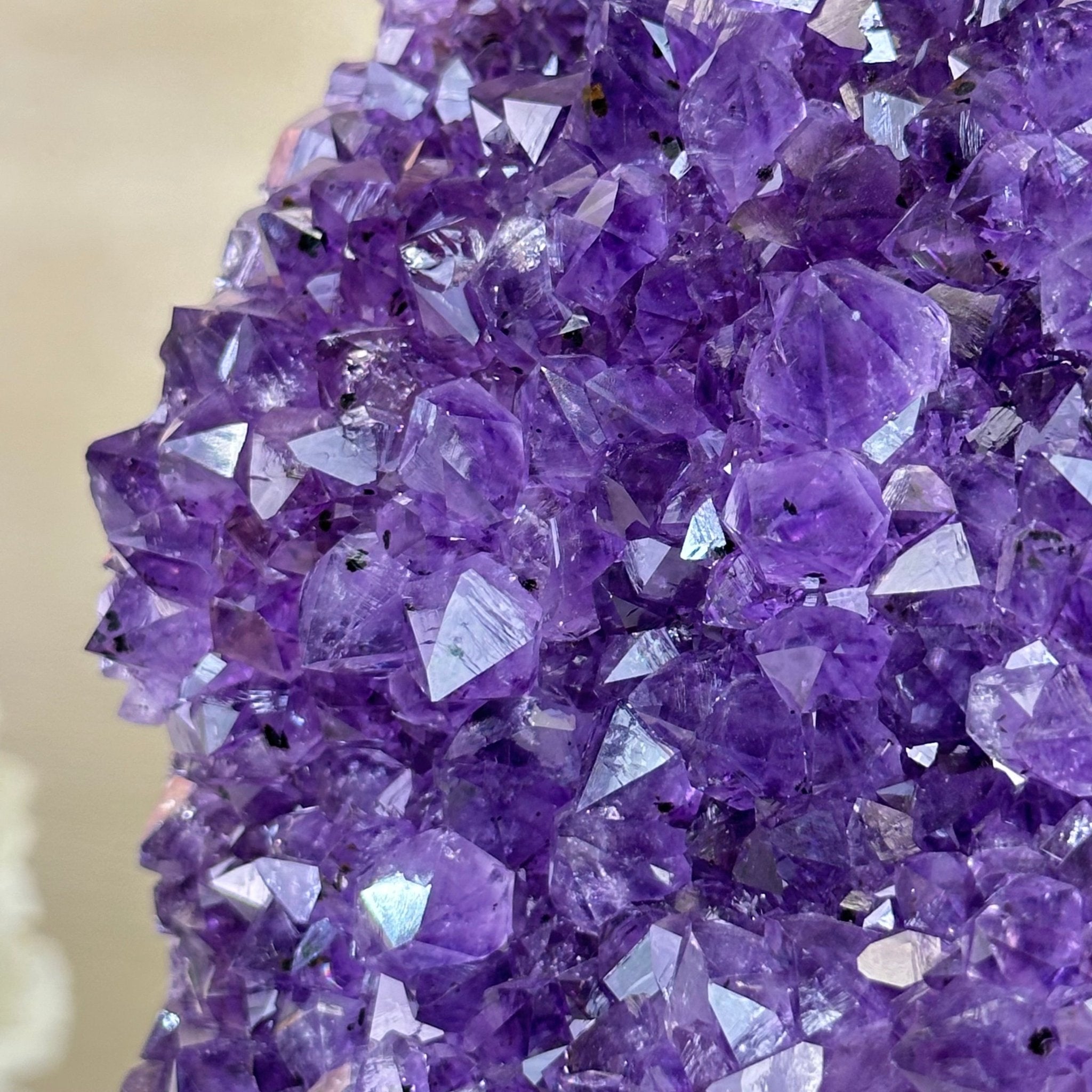 Extra Quality Amethyst Cluster, Cement Base, 25.4 lbs & 10.2" Tall #5614 - 0152 - Brazil GemsBrazil GemsExtra Quality Amethyst Cluster, Cement Base, 25.4 lbs & 10.2" Tall #5614 - 0152Clusters on Cement Bases5614 - 0152