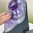 Extra Quality Amethyst Cluster, Cement Base, 6.5 lbs & 7.6" Tall #5614 - 0124 - Brazil GemsBrazil GemsExtra Quality Amethyst Cluster, Cement Base, 6.5 lbs & 7.6" Tall #5614 - 0124Clusters on Cement Bases5614 - 0124