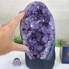 Extra Quality Amethyst Cluster, Cement Base, 7.3 lbs & 8.6" Tall #5614 - 0126 - Brazil GemsBrazil GemsExtra Quality Amethyst Cluster, Cement Base, 7.3 lbs & 8.6" Tall #5614 - 0126Clusters on Cement Bases5614 - 0126