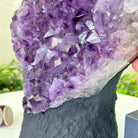 Extra Quality Amethyst Cluster, Cement Base, 8.3 lbs & 8.6" Tall #5614 - 0128 - Brazil GemsBrazil GemsExtra Quality Amethyst Cluster, Cement Base, 8.3 lbs & 8.6" Tall #5614 - 0128Clusters on Cement Bases5614 - 0128