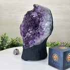 Extra Quality Amethyst Cluster, Cement Base, 8.3 lbs & 8.6" Tall #5614 - 0128 - Brazil GemsBrazil GemsExtra Quality Amethyst Cluster, Cement Base, 8.3 lbs & 8.6" Tall #5614 - 0128Clusters on Cement Bases5614 - 0128