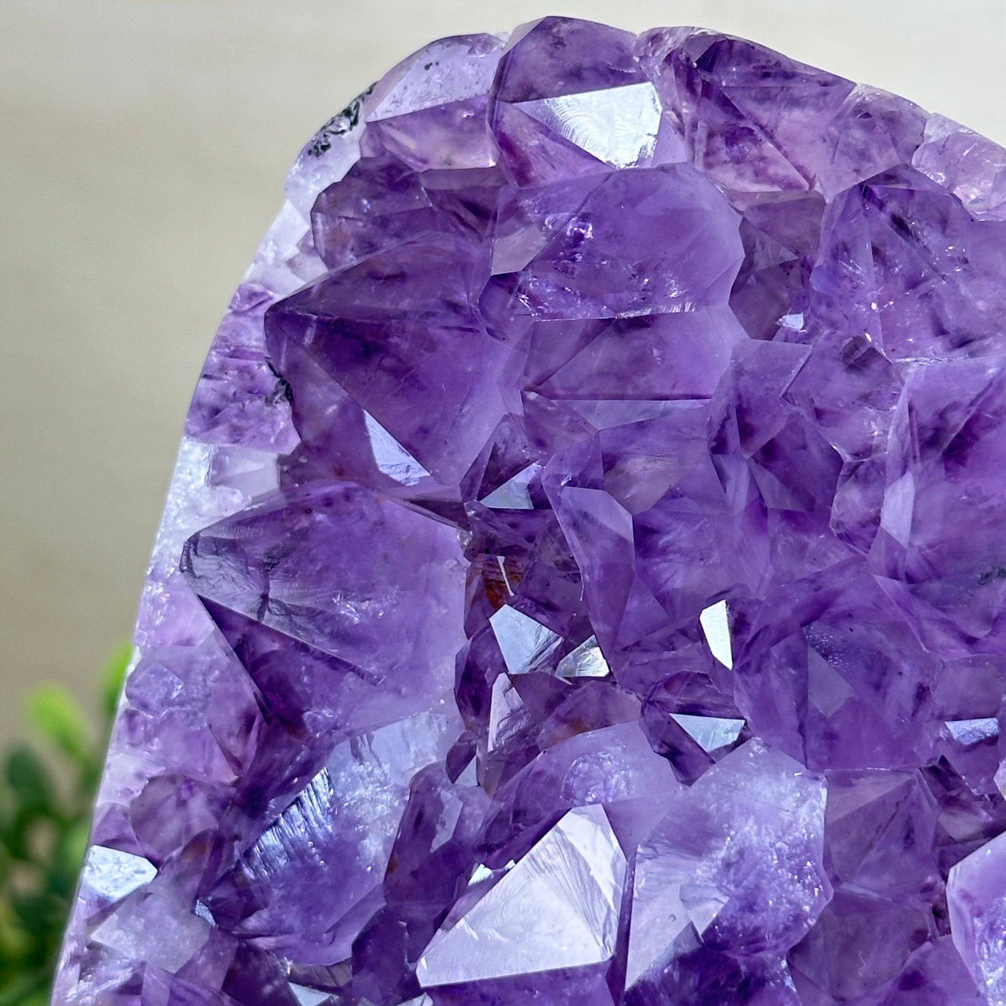 Extra Quality Amethyst Cluster, Cement Base, 8.8 lbs & 8.6" Tall #5614 - 0130 - Brazil GemsBrazil GemsExtra Quality Amethyst Cluster, Cement Base, 8.8 lbs & 8.6" Tall #5614 - 0130Clusters on Cement Bases5614 - 0130