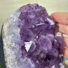 Extra Quality Amethyst Cluster, Cement Base, 8.8 lbs & 8.6" Tall #5614 - 0130 - Brazil GemsBrazil GemsExtra Quality Amethyst Cluster, Cement Base, 8.8 lbs & 8.6" Tall #5614 - 0130Clusters on Cement Bases5614 - 0130