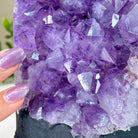 Extra Quality Amethyst Cluster, Cement Base, 8.8 lbs & 8.6" Tall #5614 - 0130 - Brazil GemsBrazil GemsExtra Quality Amethyst Cluster, Cement Base, 8.8 lbs & 8.6" Tall #5614 - 0130Clusters on Cement Bases5614 - 0130