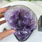 Extra Quality Amethyst Cluster, Cement Base, 8.9 lbs & 8.3" Tall #5614 - 0131 - Brazil GemsBrazil GemsExtra Quality Amethyst Cluster, Cement Base, 8.9 lbs & 8.3" Tall #5614 - 0131Clusters on Cement Bases5614 - 0131