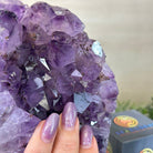 Extra Quality Amethyst Cluster, Cement Base, 8.9 lbs & 8.3" Tall #5614 - 0131 - Brazil GemsBrazil GemsExtra Quality Amethyst Cluster, Cement Base, 8.9 lbs & 8.3" Tall #5614 - 0131Clusters on Cement Bases5614 - 0131