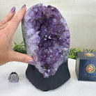 Extra Quality Amethyst Cluster, Cement Base, 8.9 lbs & 8.3" Tall #5614 - 0131 - Brazil GemsBrazil GemsExtra Quality Amethyst Cluster, Cement Base, 8.9 lbs & 8.3" Tall #5614 - 0131Clusters on Cement Bases5614 - 0131