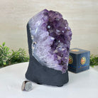 Extra Quality Amethyst Cluster, Cement Base, 8.9 lbs & 8.3" Tall #5614 - 0131 - Brazil GemsBrazil GemsExtra Quality Amethyst Cluster, Cement Base, 8.9 lbs & 8.3" Tall #5614 - 0131Clusters on Cement Bases5614 - 0131