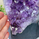 Extra Quality Amethyst Cluster, Cement Base, 8.9 lbs & 8.3" Tall #5614 - 0131 - Brazil GemsBrazil GemsExtra Quality Amethyst Cluster, Cement Base, 8.9 lbs & 8.3" Tall #5614 - 0131Clusters on Cement Bases5614 - 0131