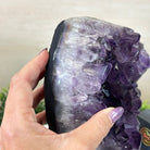 Extra Quality Amethyst Cluster, Cement Base, 9.5 lbs & 8.6" Tall #5614 - 0132 - Brazil GemsBrazil GemsExtra Quality Amethyst Cluster, Cement Base, 9.5 lbs & 8.6" Tall #5614 - 0132Clusters on Cement Bases5614 - 0132