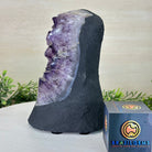 Extra Quality Amethyst Cluster, Cement Base, 9.5 lbs & 8.6" Tall #5614 - 0132 - Brazil GemsBrazil GemsExtra Quality Amethyst Cluster, Cement Base, 9.5 lbs & 8.6" Tall #5614 - 0132Clusters on Cement Bases5614 - 0132