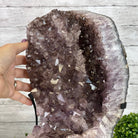 Extra Quality Amethyst Cluster on a Metal Base, 19.3 lbs & 17.1" Tall #5491 - 0191 - Brazil GemsBrazil GemsExtra Quality Amethyst Cluster on a Metal Base, 19.3 lbs & 17.1" Tall #5491 - 0191Clusters on Fixed Bases5491 - 0191