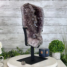 Extra Quality Amethyst Cluster on a Metal Base, 19.3 lbs & 17.1" Tall #5491 - 0191 - Brazil GemsBrazil GemsExtra Quality Amethyst Cluster on a Metal Base, 19.3 lbs & 17.1" Tall #5491 - 0191Clusters on Fixed Bases5491 - 0191