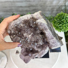 Extra Quality Amethyst Cluster on a Metal Base, 19.3 lbs & 17.1" Tall #5491 - 0191 - Brazil GemsBrazil GemsExtra Quality Amethyst Cluster on a Metal Base, 19.3 lbs & 17.1" Tall #5491 - 0191Clusters on Fixed Bases5491 - 0191