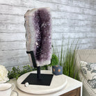 Extra Quality Amethyst Cluster on a Metal Base, 35.9 lbs & 20.4" Tall #5491 - 0199 - Brazil GemsBrazil GemsExtra Quality Amethyst Cluster on a Metal Base, 35.9 lbs & 20.4" Tall #5491 - 0199Clusters on Fixed Bases5491 - 0199