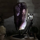 Extra Quality Amethyst Cluster on a Metal Base, 35.9 lbs & 20.4" Tall #5491 - 0199 - Brazil GemsBrazil GemsExtra Quality Amethyst Cluster on a Metal Base, 35.9 lbs & 20.4" Tall #5491 - 0199Clusters on Fixed Bases5491 - 0199