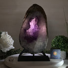 Extra Quality Amethyst Cluster on Metal Base, 20.6 lbs & 13.9" Tall #5491 - 0192 - Brazil GemsBrazil GemsExtra Quality Amethyst Cluster on Metal Base, 20.6 lbs & 13.9" Tall #5491 - 0192Clusters on Fixed Bases5491 - 0192