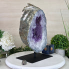 Extra Quality Amethyst Cluster on Metal Base, 20.6 lbs & 13.9" Tall #5491 - 0192 - Brazil GemsBrazil GemsExtra Quality Amethyst Cluster on Metal Base, 20.6 lbs & 13.9" Tall #5491 - 0192Clusters on Fixed Bases5491 - 0192