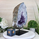 Extra Quality Amethyst Cluster on Metal Base, 20.6 lbs & 13.9" Tall #5491 - 0192 - Brazil GemsBrazil GemsExtra Quality Amethyst Cluster on Metal Base, 20.6 lbs & 13.9" Tall #5491 - 0192Clusters on Fixed Bases5491 - 0192