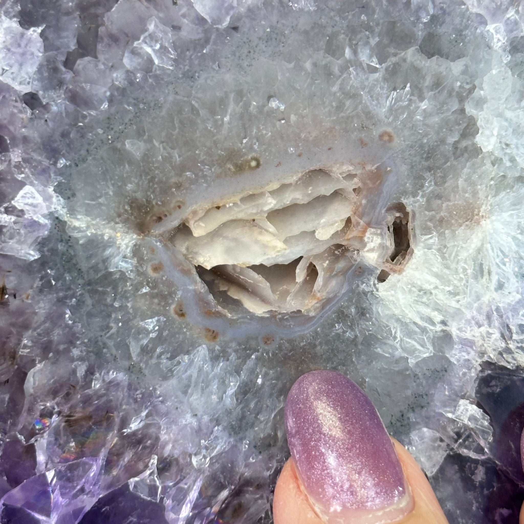 Extra Quality Amethyst Crystal Slice on Stand, 33.1 lbs & 19.6" Tall #5621AM - 005 - Brazil GemsBrazil GemsExtra Quality Amethyst Crystal Slice on Stand, 33.1 lbs & 19.6" Tall #5621AM - 005Slices on Fixed Bases5621AM - 005