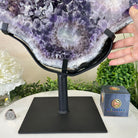 Extra Quality Amethyst Crystal Slice on Stand, 33.1 lbs & 19.6" Tall #5621AM - 005 - Brazil GemsBrazil GemsExtra Quality Amethyst Crystal Slice on Stand, 33.1 lbs & 19.6" Tall #5621AM - 005Slices on Fixed Bases5621AM - 005