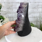 Extra Quality Amethyst Druse Cluster on Cement Base, 24 lbs and 10.5" Tall #5614-0026 - Brazil GemsBrazil GemsExtra Quality Amethyst Druse Cluster on Cement Base, 24 lbs and 10.5" Tall #5614-0026Clusters on Cement Bases5614-0026