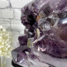 Extra Quality Amethyst Heart Geode, metal stand, 12.25" Tall & 22.1 lbs #5463-0120 by Brazil Gems - Brazil GemsBrazil GemsExtra Quality Amethyst Heart Geode, metal stand, 12.25" Tall & 22.1 lbs #5463-0120 by Brazil GemsHearts5463-0120