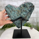 Extra Quality Amethyst Heart Geode, metal stand, 13 lbs & 11.25" Tall #5463-0196 by Brazil Gems - Brazil GemsBrazil GemsExtra Quality Amethyst Heart Geode, metal stand, 13 lbs & 11.25" Tall #5463-0196 by Brazil GemsHearts5463-0196