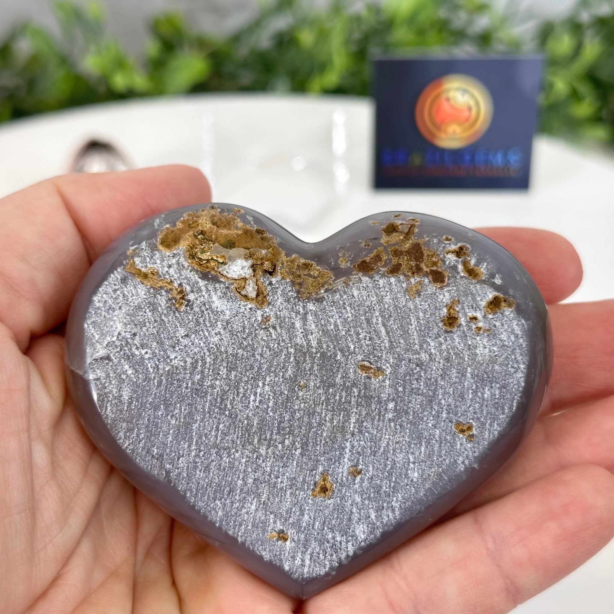 Extra Quality Amethyst Heart Geode on an Acrylic Stand, 0.37 lbs & 2.3" Tall #5462-0030 by Brazil Gems - Brazil GemsBrazil GemsExtra Quality Amethyst Heart Geode on an Acrylic Stand, 0.37 lbs & 2.3" Tall #5462-0030 by Brazil GemsHearts5462-0030