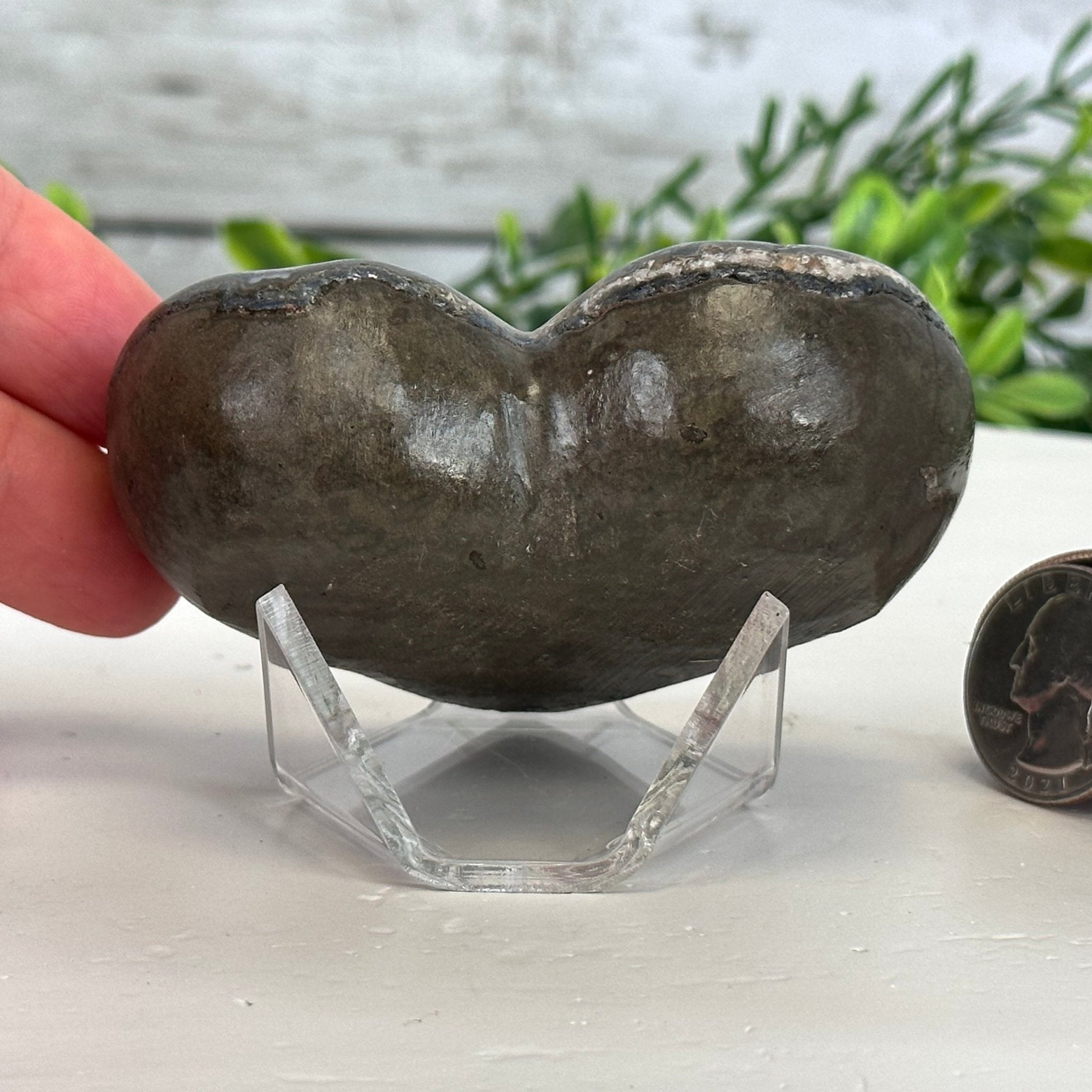 Extra Quality Amethyst Heart Geode on an Acrylic Stand, 0.41 lbs & 2.4" Tall #5462-0035 by Brazil Gems - Brazil GemsBrazil GemsExtra Quality Amethyst Heart Geode on an Acrylic Stand, 0.41 lbs & 2.4" Tall #5462-0035 by Brazil GemsHearts5462-0035