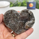 Extra Quality Amethyst Heart Geode on an Acrylic Stand 0.52 lbs & 2.3" Tall #5462-0087 by Brazil Gems - Brazil GemsBrazil GemsExtra Quality Amethyst Heart Geode on an Acrylic Stand 0.52 lbs & 2.3" Tall #5462-0087 by Brazil GemsHearts5462-0087