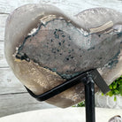 Extra Quality Amethyst Heart Geode w/ metal stand, 4.1 lbs & 6.2" Tall #5463-0285 by Brazil Gems - Brazil GemsBrazil GemsExtra Quality Amethyst Heart Geode w/ metal stand, 4.1 lbs & 6.2" Tall #5463-0285 by Brazil GemsHearts5463-0285