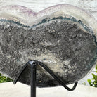 Extra Quality Amethyst Heart Geode w/ metal stand, 4.5 lbs & 5.7" Tall #5463-0286 by Brazil Gems - Brazil GemsBrazil GemsExtra Quality Amethyst Heart Geode w/ metal stand, 4.5 lbs & 5.7" Tall #5463-0286 by Brazil GemsHearts5463-0286