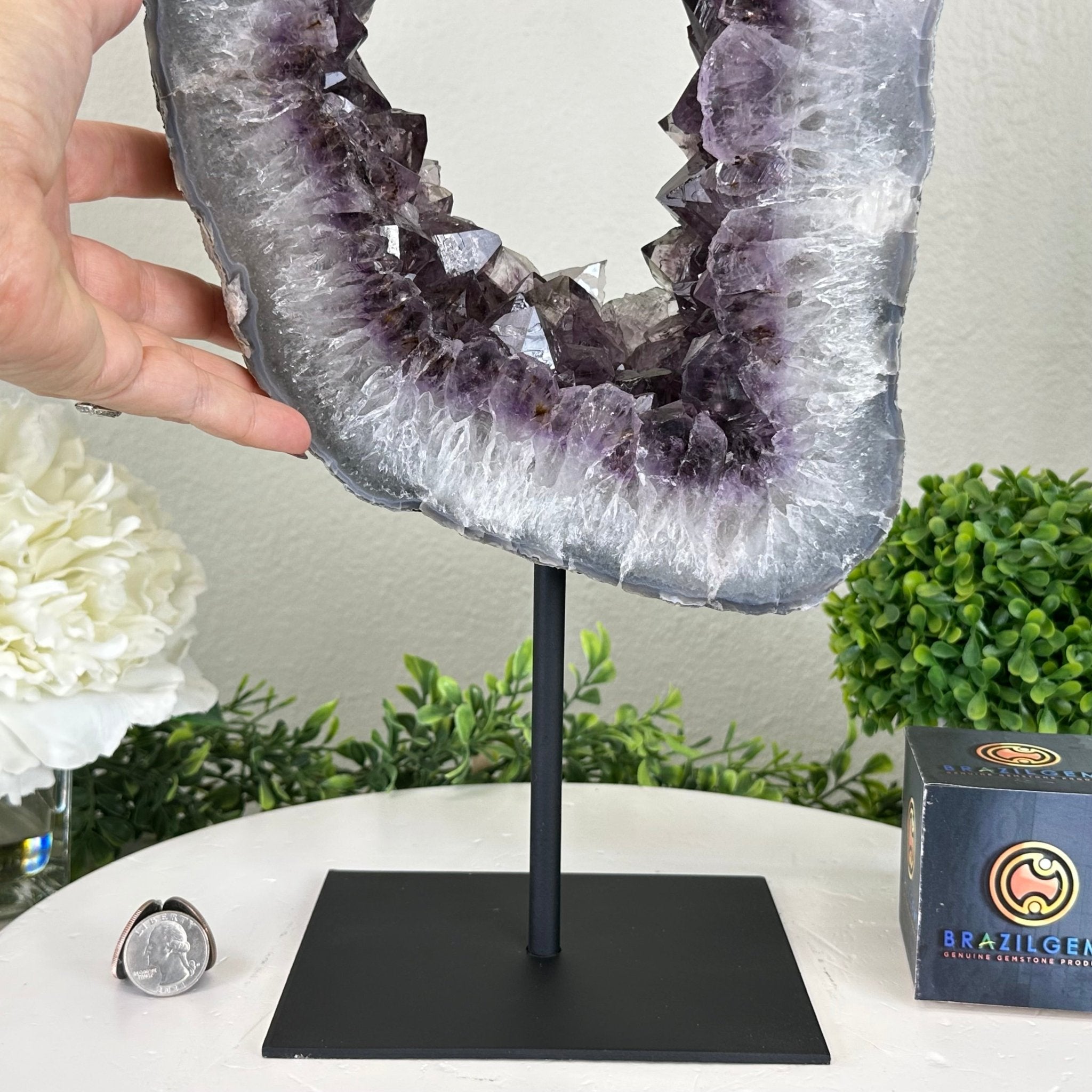 Extra Quality Amethyst Portal, 12.9 lbs & 17.1" Tall #5606 - 0123 - Brazil GemsBrazil GemsExtra Quality Amethyst Portal, 12.9 lbs & 17.1" Tall #5606 - 0123Portals on Fixed Bases5606 - 0123