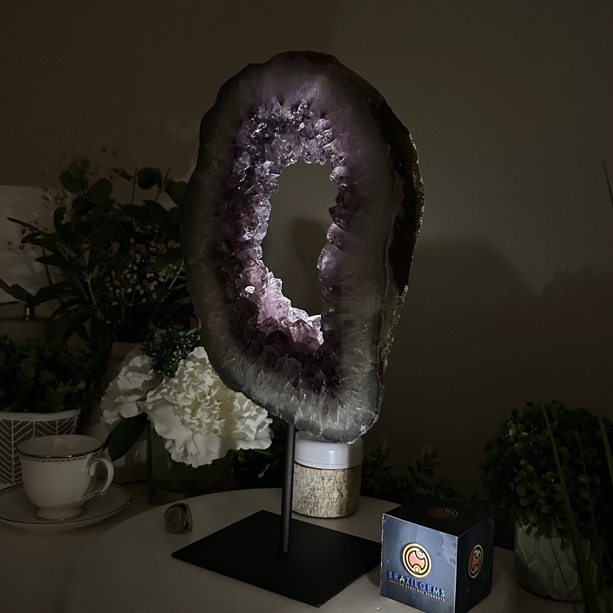 Extra Quality Amethyst Portal, 12.9 lbs & 17.1" Tall #5606 - 0123 - Brazil GemsBrazil GemsExtra Quality Amethyst Portal, 12.9 lbs & 17.1" Tall #5606 - 0123Portals on Fixed Bases5606 - 0123