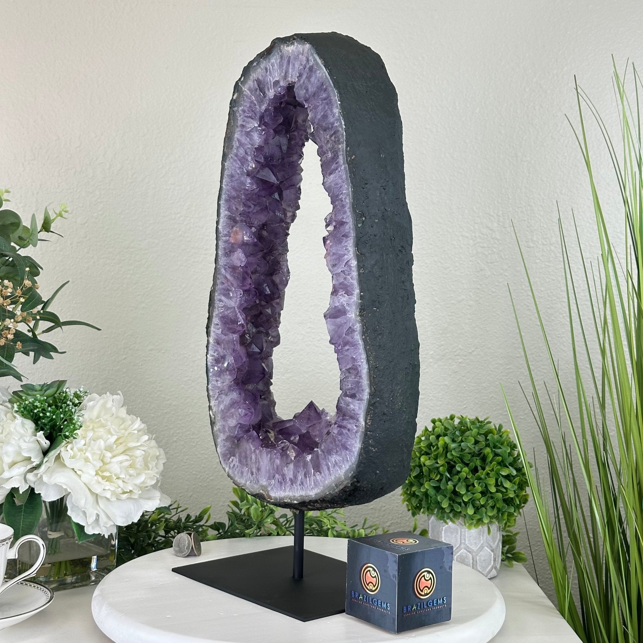 Extra Quality Amethyst Portal, 20.8 lbs & 20.1" Tall #5606 - 0125 - Brazil GemsBrazil GemsExtra Quality Amethyst Portal, 20.8 lbs & 20.1" Tall #5606 - 0125Portals on Fixed Bases5606 - 0125