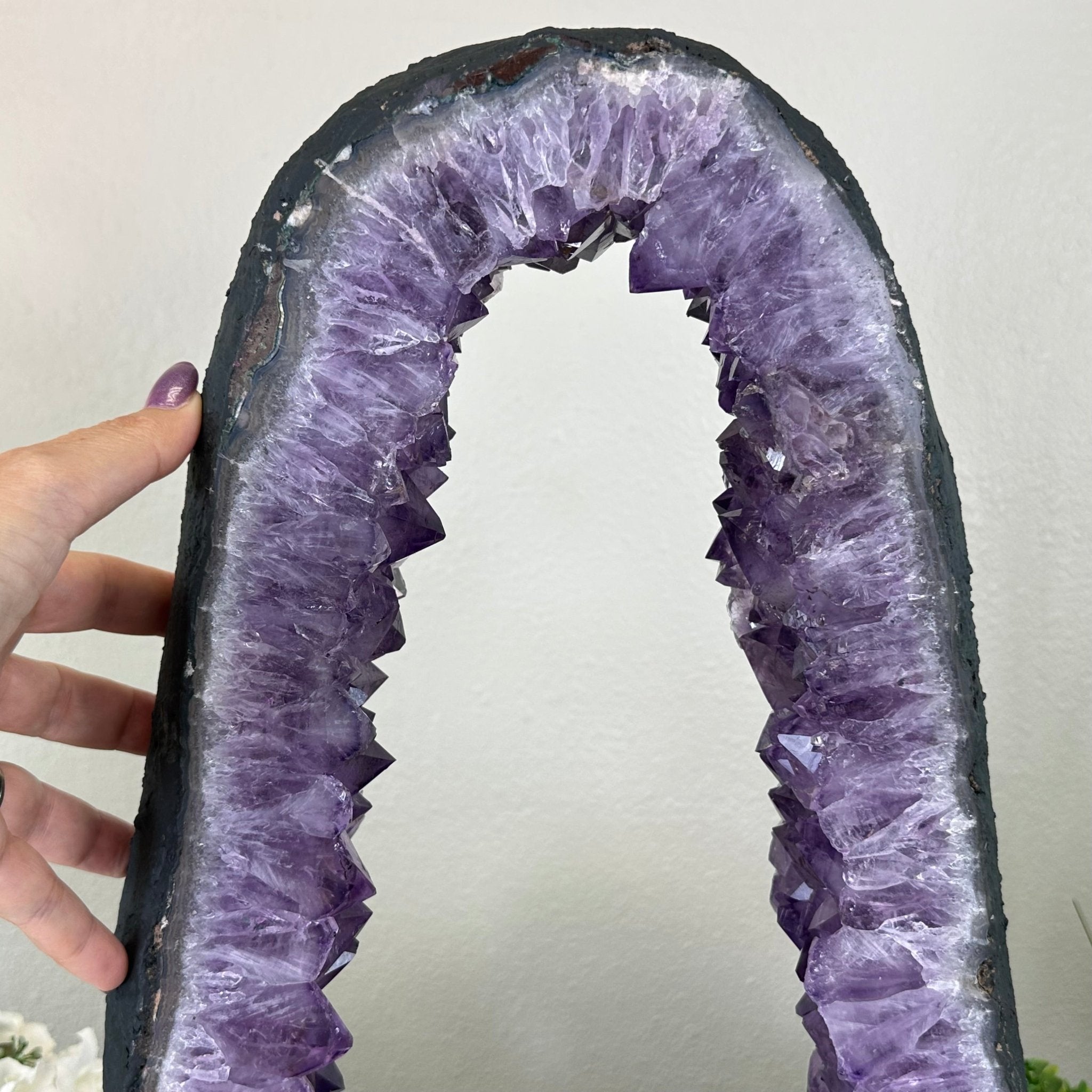 Extra Quality Amethyst Portal, 20.8 lbs & 20.1" Tall #5606 - 0125 - Brazil GemsBrazil GemsExtra Quality Amethyst Portal, 20.8 lbs & 20.1" Tall #5606 - 0125Portals on Fixed Bases5606 - 0125