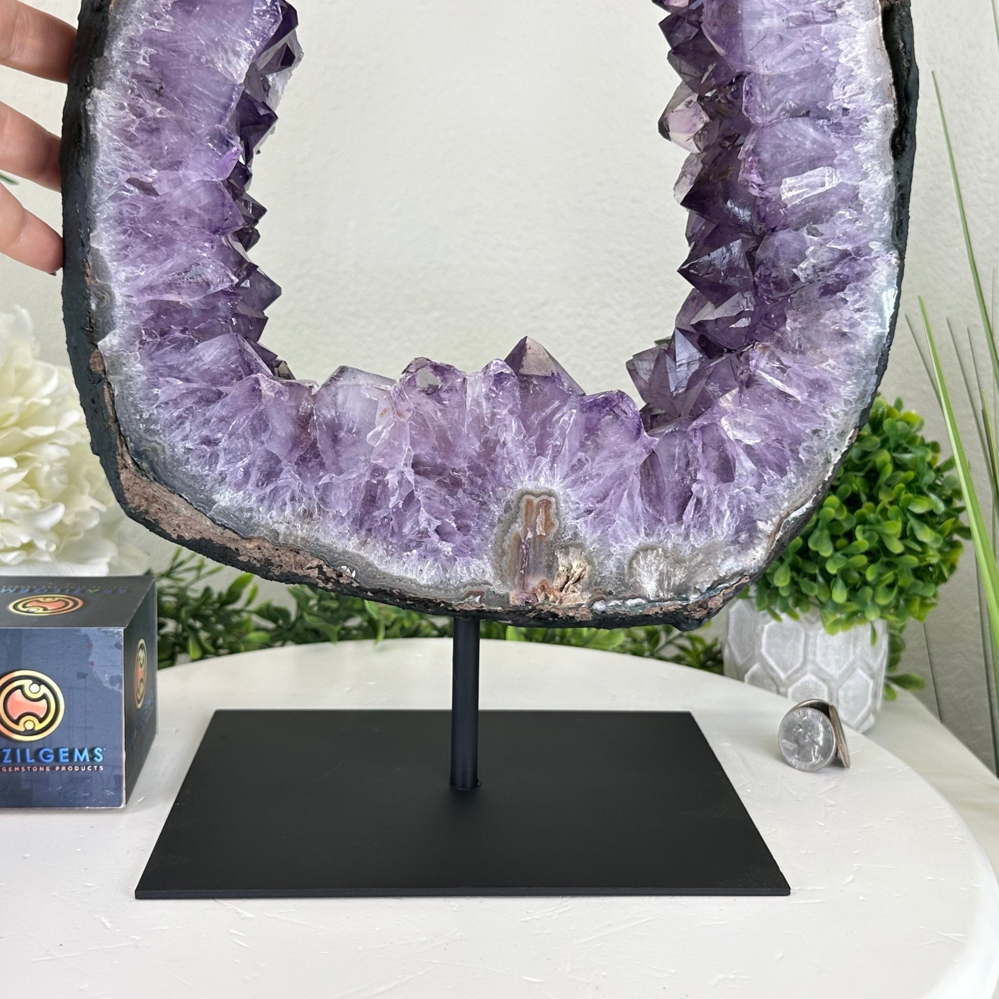 Extra Quality Amethyst Portal, 20.8 lbs & 20.1" Tall #5606 - 0125 - Brazil GemsBrazil GemsExtra Quality Amethyst Portal, 20.8 lbs & 20.1" Tall #5606 - 0125Portals on Fixed Bases5606 - 0125