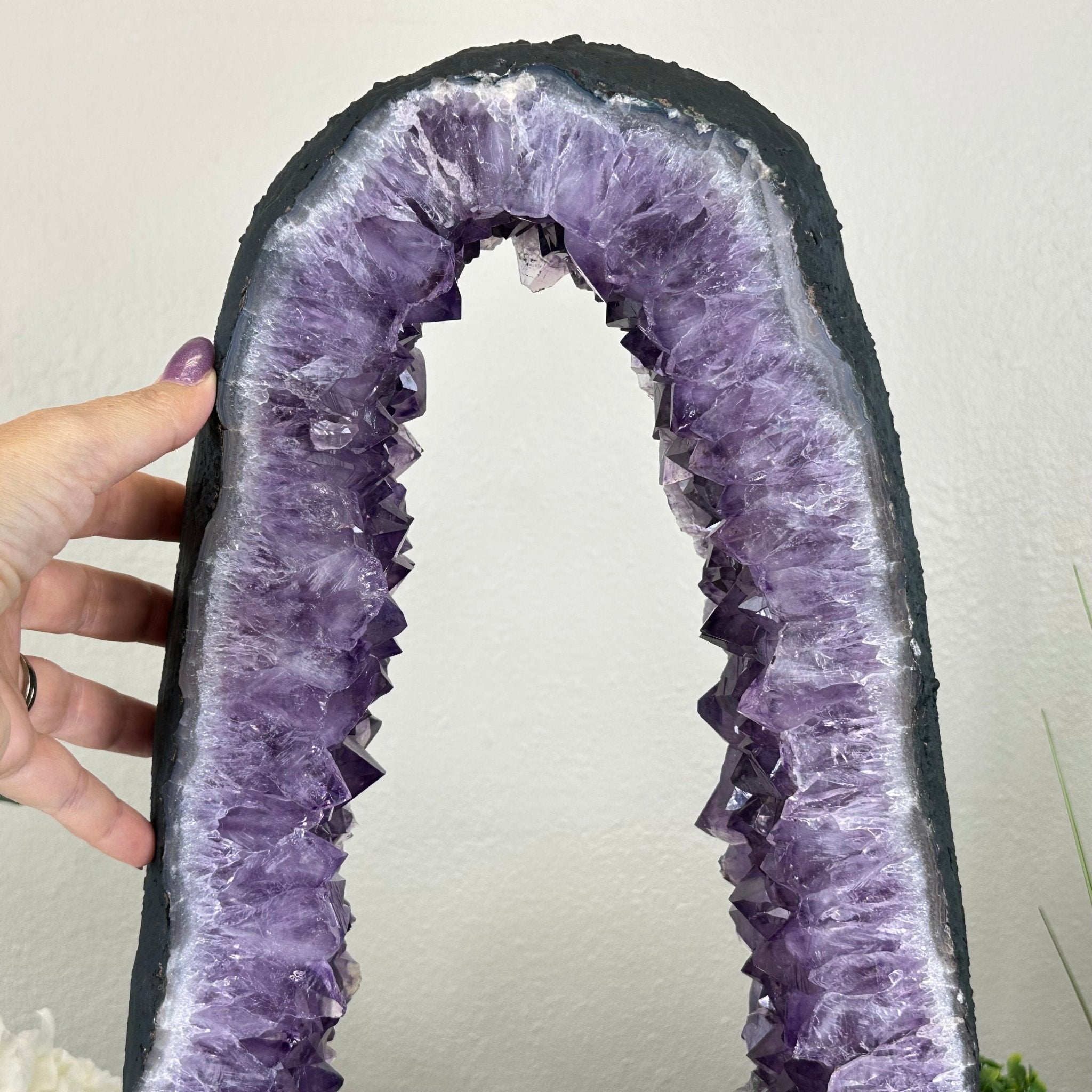 Extra Quality Amethyst Portal, 26.5 lbs & 19.9" Tall #5606 - 0128 - Brazil GemsBrazil GemsExtra Quality Amethyst Portal, 26.5 lbs & 19.9" Tall #5606 - 0128Portals on Fixed Bases5606 - 0128