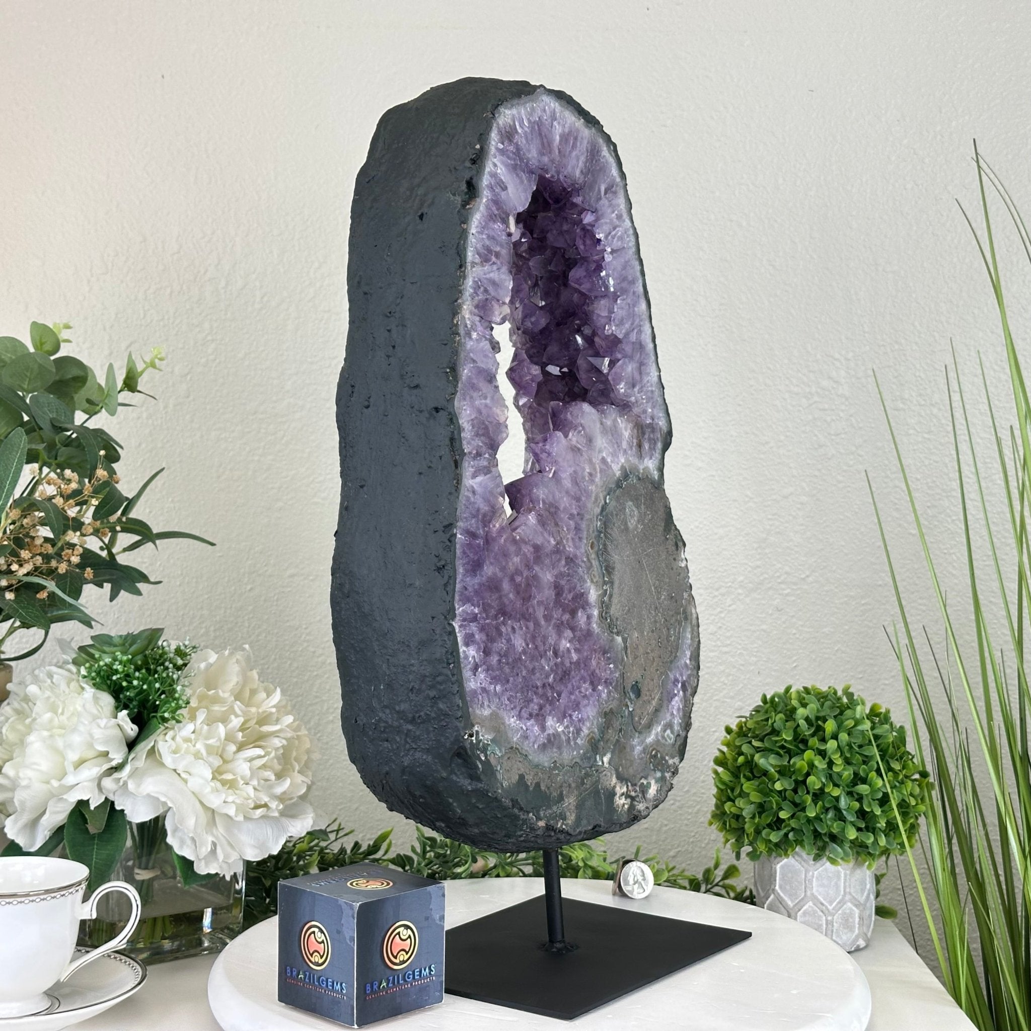 Extra Quality Amethyst Portal, 31.9 lbs & 20" Tall #5606 - 0129 - Brazil GemsBrazil GemsExtra Quality Amethyst Portal, 31.9 lbs & 20" Tall #5606 - 0129Portals on Fixed Bases5606 - 0129