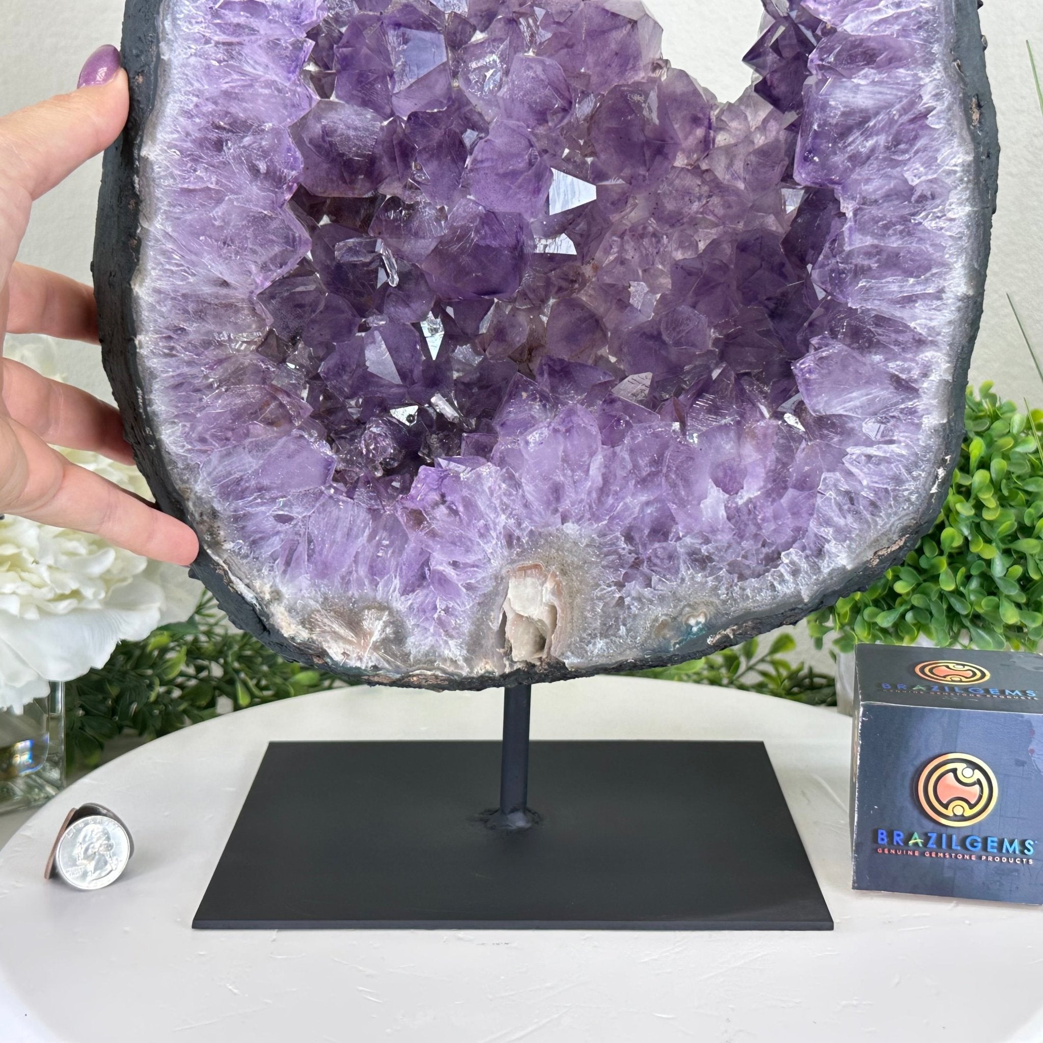 Extra Quality Amethyst Portal, 31.9 lbs & 20" Tall #5606 - 0129 - Brazil GemsBrazil GemsExtra Quality Amethyst Portal, 31.9 lbs & 20" Tall #5606 - 0129Portals on Fixed Bases5606 - 0129